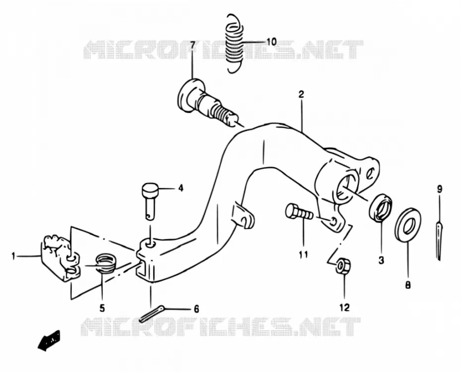 FREIN ARRIERE Suzuki MOTO 250 RM 2000  RM250 Y (E02,E04,E24)