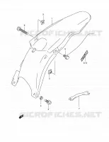 GARDE BOUE ARRIERE (MODELE K2) pour Suzuki RM 250 2002