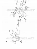 TE DE FOURCHE (MODELE K2) pour Suzuki RM 250 2002