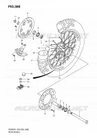 ROUE ARRIERE (RM250ZK6) pour Suzuki RM 250 2006