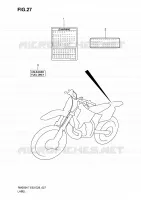 ETIQUETTE pour Suzuki RM 250 2008