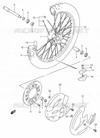 ROUE AVANT (MODELE V/W/X/Y) pour Suzuki RM 250 2000