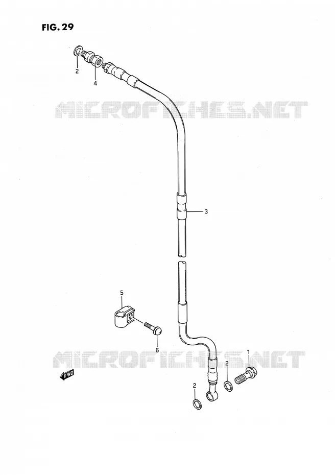 DURITE DE FREIN AVANT Suzuki MOTO 80 RM 1987  RM80H(E01)