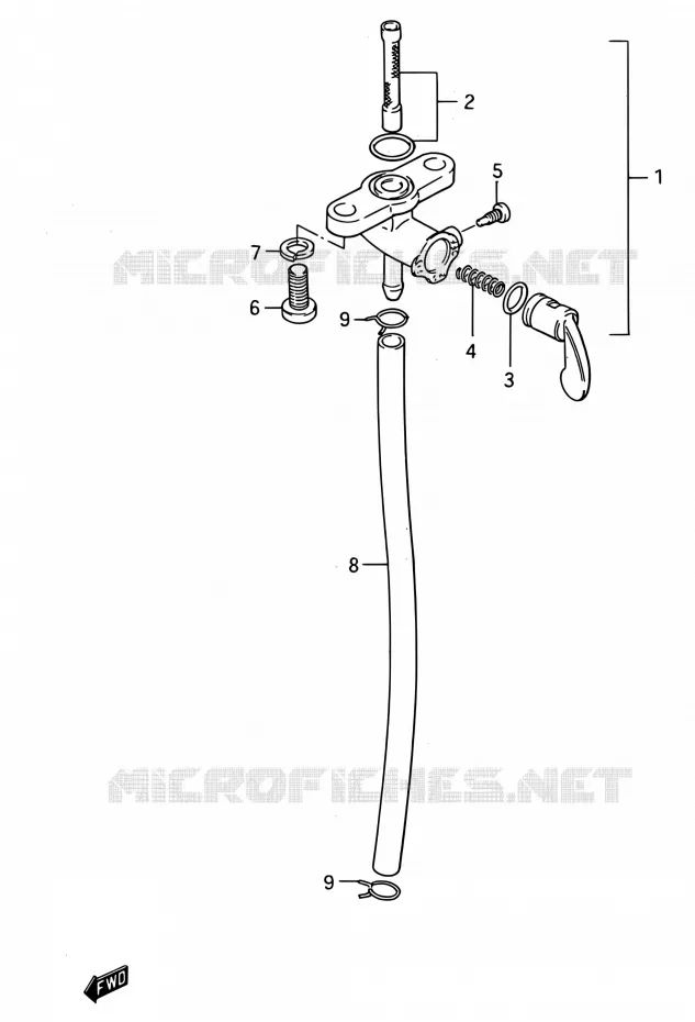 ROBINET D'ESSENCE Suzuki MOTO 80 RM 1995  RM80 S (E03,E28,E33)