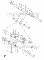 BIELLETTE D'AMORTISSEUR pour Suzuki RM 80 1999