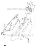 CARENAGES ARRIERE  (MODELE K/L/M) pour Suzuki RMX 250 1991
