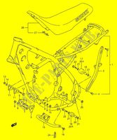 CADRE   SELLE (MODELE K/L/M/N) pour Suzuki RMX 250 1992