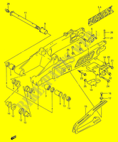 BRAS OSCILLANT ARRIERE (MODELE P/R) pour Suzuki RMX 250 1993