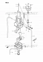 CARBURATEUR (MODELE K/L/M/N) pour Suzuki RMX 250 1991