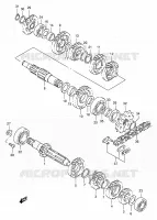 TRANSMISSION pour Suzuki RMX 250 1998