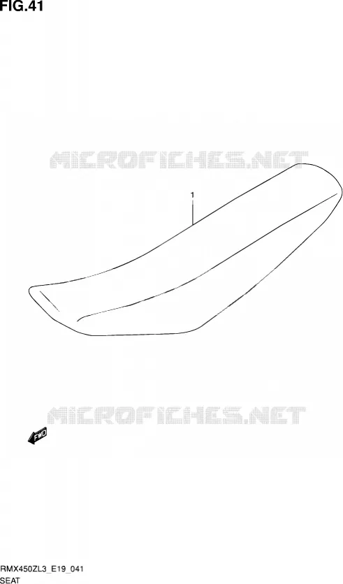 SELLE Suzuki MOTO 450 RMX 2012  RMX450Z L3 (E19)