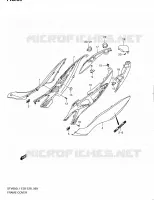 CARENAGES ARRIERE (SFV650L1 E03) pour Suzuki GLADIUS 650 2011