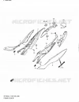 CARENAGES ARRIERE (SFV650L1 E28) pour Suzuki GLADIUS 650 2011