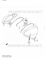 COUVRE RESERVOIR pour Suzuki GLADIUS 650 2011