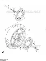 ROUE AVANT (SFV650UL1 E24) pour Suzuki GLADIUS 650 2011