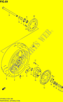 ROUE ARRIERE (SFV650L2 E28) pour Suzuki GLADIUS 650 2012
