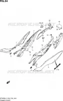 CARENAGES ARRIERE (SFV650L3 E03) pour Suzuki GLADIUS 650 2013