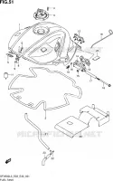 RESERVOIR D'ESSENCE (SFV650L3 E33) pour Suzuki GLADIUS 650 2013