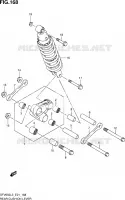 BIELLETTE D'AMORTISSEUR pour Suzuki GLADIUS 650 2013