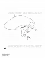 GARDE BOUE AVANT (MODEL L0) pour Suzuki GLADIUS 650 2010