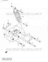 BIELLETTE D'AMORTISSEUR (SFV650L1 E03) pour Suzuki GLADIUS 650 2011