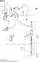 MAITRE CYLINDRE ARRIERE (SFV650AL2 E28) pour Suzuki GLADIUS 650 2012