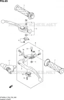 ENSEMBLE LEVIERS   POIGNEES pour Suzuki GLADIUS 650 2013