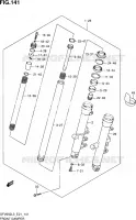 AMORTISSEUR AVANT (SFV650UL3 E21) pour Suzuki GLADIUS 650 2016