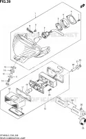 ENSEMBLE FEU ARRIERE (SFV650AL3 E28) pour Suzuki GLADIUS 650 2013