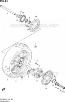 ROUE ARRIERE (SFV650AL3 E28) pour Suzuki GLADIUS 650 2013