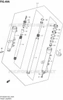 AMORTISSEUR AVANT (SFV650AK9/UAK9/AL0/UAL0) pour Suzuki GLADIUS 650 2009