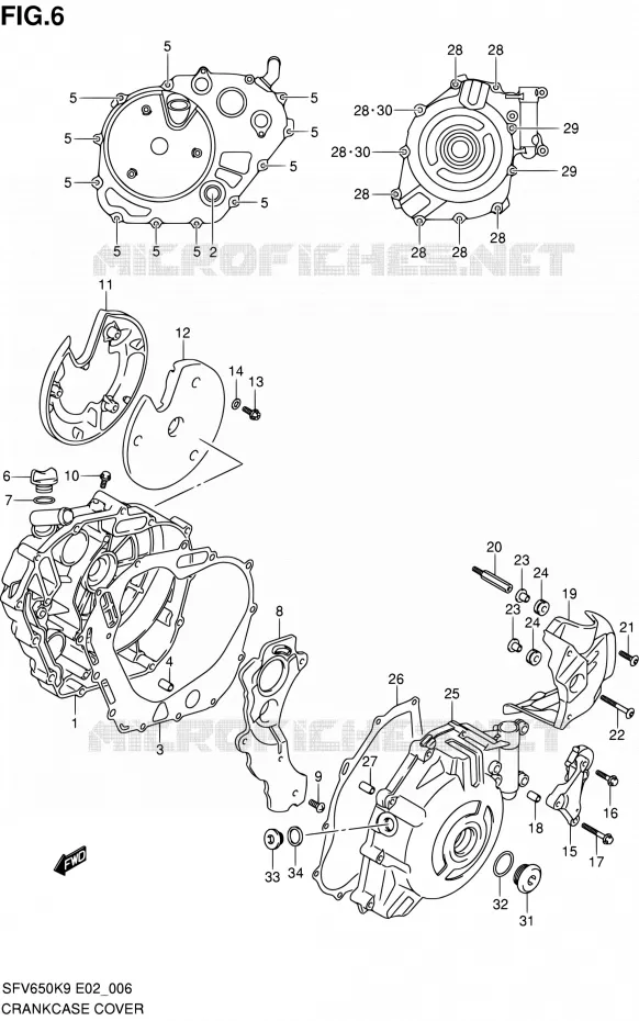CARTER Suzuki MOTO 650 GLADIUS 2009  SFV650UK9(E24)