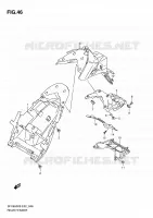 GARDE BOUE ARRIERE pour Suzuki GLADIUS 650 2010