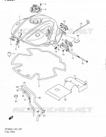 RESERVOIR D'ESSENCE (SFV650L1 E24) pour Suzuki GLADIUS 650 2011