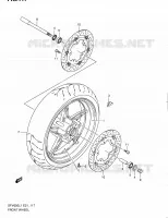 ROUE AVANT (SFV650L1 E24) pour Suzuki GLADIUS 650 2011
