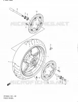 ROUE AVANT (SFV650UL1 E24) pour Suzuki GLADIUS 650 2011