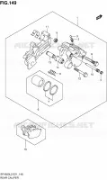 ETRIER DE FREIN ARRIERE (SFV650UAL2 E21) pour Suzuki GLADIUS 650 2012