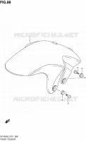 GARDE BOUE AVANT pour Suzuki GLADIUS 650 2012