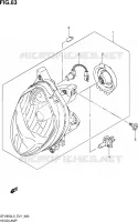 PHARE (SFV650AUEL3 E21) pour Suzuki GLADIUS 650 2013