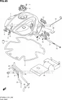 RESERVOIR D'ESSENCE (SFV650AL3 E21) pour Suzuki GLADIUS 650 2013