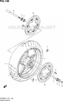 ROUE AVANT (SFV650UL3 E21) pour Suzuki GLADIUS 650 2013