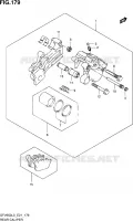 ETRIER DE FREIN ARRIERE (SFV650AL3 E21) pour Suzuki GLADIUS 650 2013