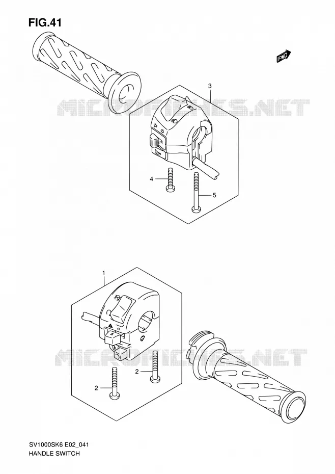 COMMODOS (SV1000S/S1/S2) Suzuki MOTO 1000 SV-S 2006  SV1000SK6(E19)