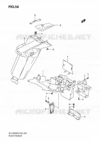 GARDE BOUE ARRIERE pour Suzuki SV 1000 2007