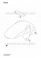 GARDE BOUE AVANT pour Suzuki SV 1000 2007