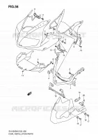 SUPPORTS / FIXATIONS CARENAGES (SV1000S/S1/S2) pour Suzuki SV 1000 2007