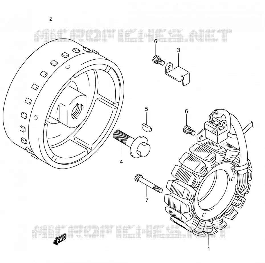 ALLUMAGE ROTOR - STATOR Suzuki MOTO 1000 SV 2005  SV1000S2ZK5