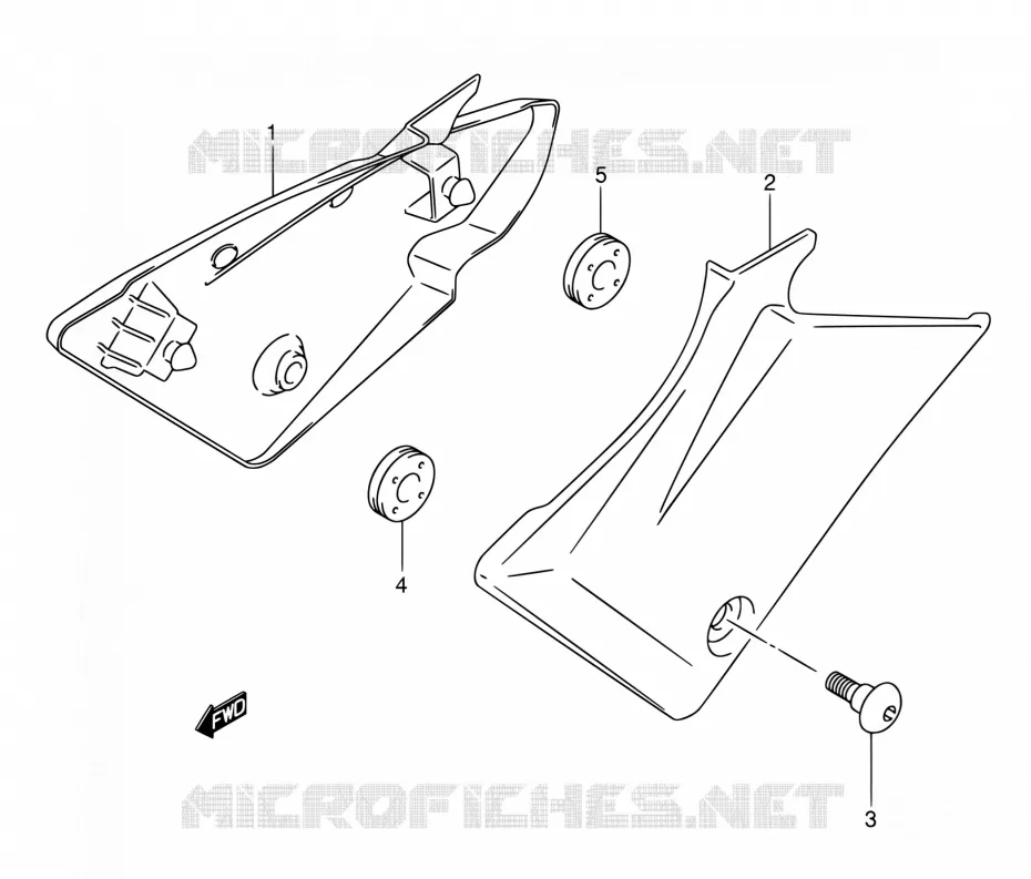 CARENAGES ARRIERE Suzuki MOTO 1000 SV 2005  SV1000S2ZK5