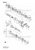 TRANSMISSION (MODELE K3) pour Suzuki SV 650 2003