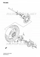 ROUE ARRIERE (SV650AK7/SAK7) pour Suzuki SV 650 2006